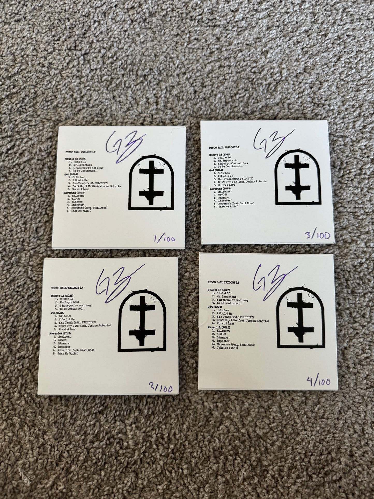Autographed Disco Ball Trilogy CD